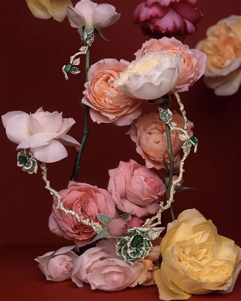 dior rose jewelry|dior glitter roses.